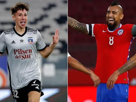 "¡Crack!": Vidal festeja el golazo de Arriagada