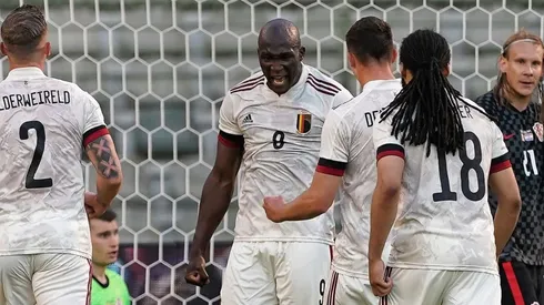 Lukaku celebrando su gol frente a Croacia