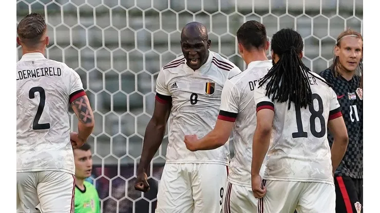 Lukaku celebrando su gol frente a Croacia