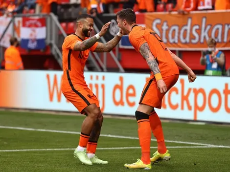 Depay, objetivo del Barcelona, marca en victoria de Holanda