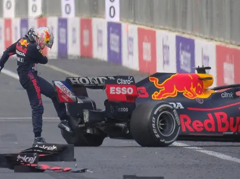 Video: Verstappen pierde el primer lugar por un pinchazo
