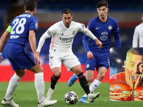 Eden Hazard es imagen en publicidad de hamburguesas