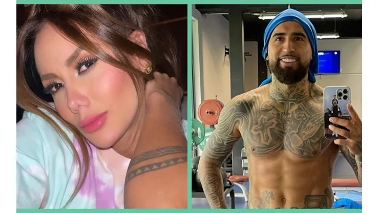 Sonia Isaza y Arturo Vidal
