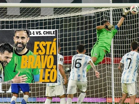 Bravo portada de Olé junto a Messi tras tapar todo vs Argentina