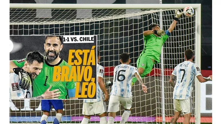 El medio argentino destacó la brutal performance del arquero chileno.