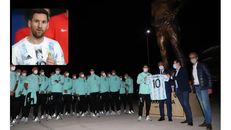 Los homenajes de la Selección Argentina a Diego Armando Maradona