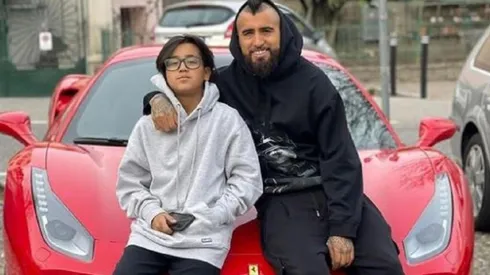 Monito Vidal junto a su padre