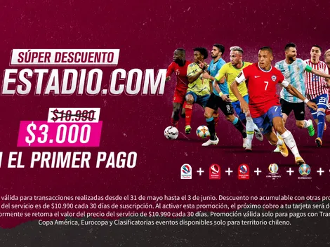 Última oportunidad: Contrata ESTADIO.COM por 3 lucas
