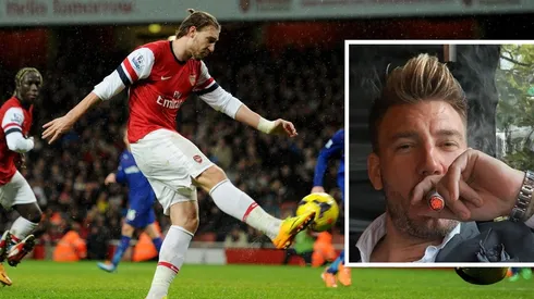 Bendtner tuvo su mejor momento en el Arsenal