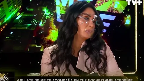 Pamela Díaz en el panel de Me Late Prime.