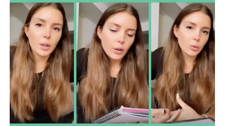 Cata Vallejos en las historias con las que se retractó de sus dichos.
