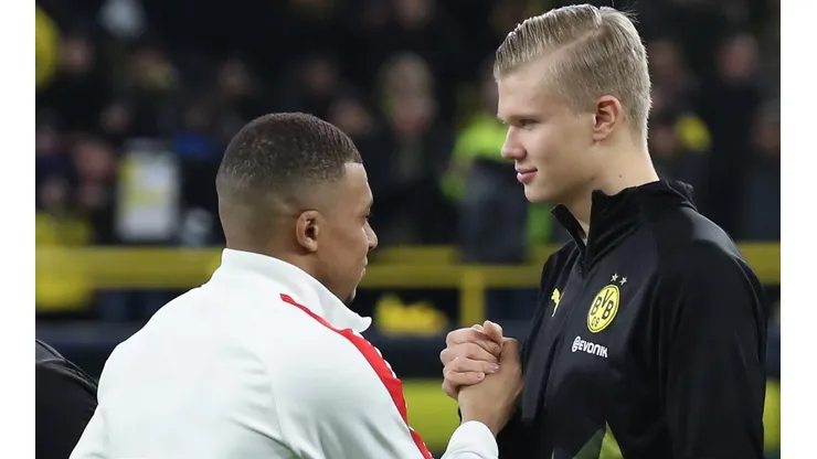 Mbappé se enfrentó a Haaland en la Champions League 2019-2020