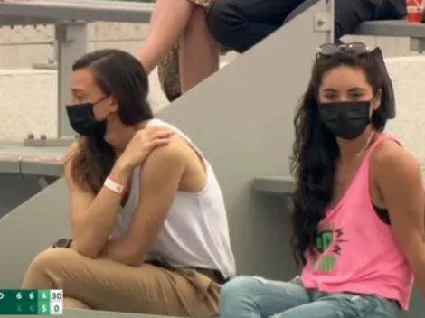 ¡Hinchando por Chile! Tiane y su pareja apoyan a Garin en Roland Garros