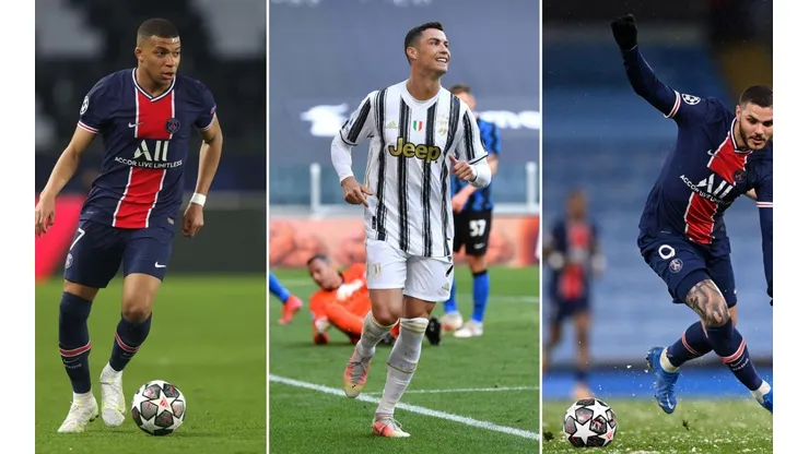 Kylian Mbappé, Cristiano Ronaldo y Mauro Icardi están involucrados en el mercado de fichajes.