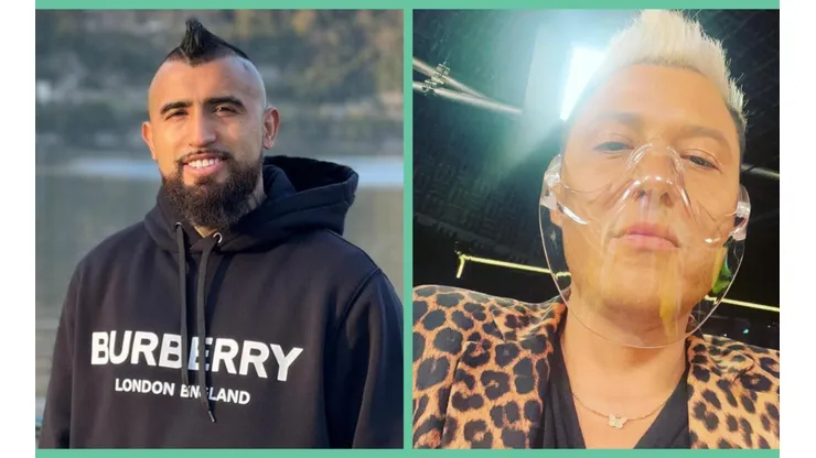 Arturo Vidal y Sergio Rojas.