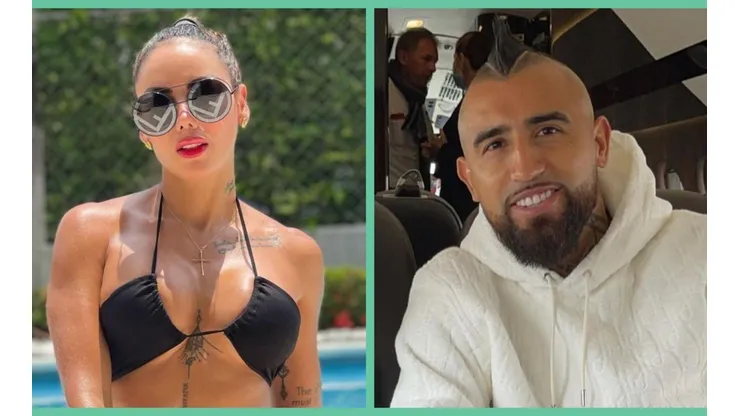 Sonia Isaza y Arturo Vidal.