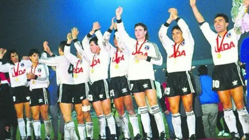 Los campeones de América celebrando en 1991