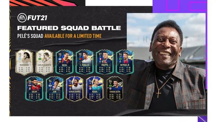 Pelé armó su equipo ideal para FUT de FIFA 21