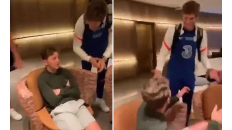 Hincha del Chelsea dormido en el lobby del hotel