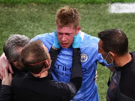 De Bruyne sale llorando tras sufrir una tremendo choque