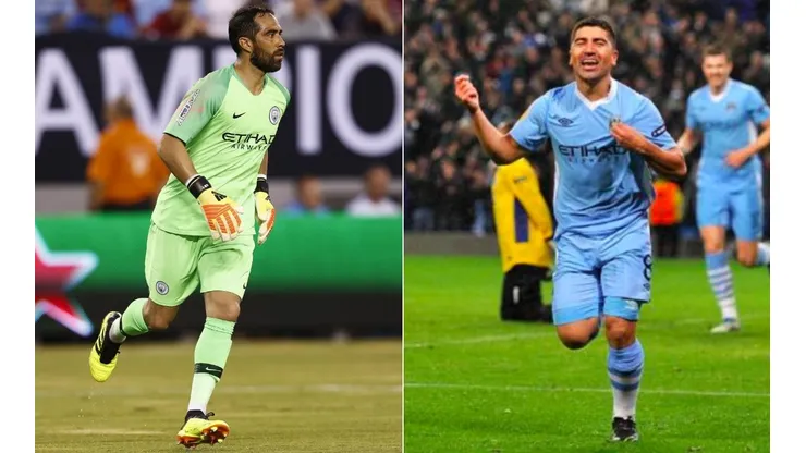 Bravo y Pizarro, los únicos chilenos que jugaron en el primer equipo del Manchester City