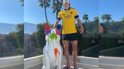 Haaland es fanático: se puso la 9 de Boca Juniors.