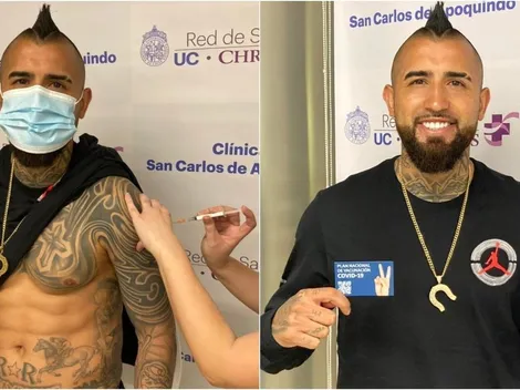 El Rey Arturo se vacuna y pide cuidarse contra el Covid-19