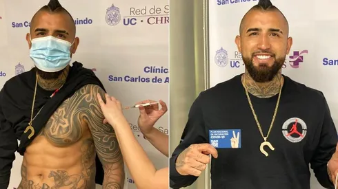 Arturo Vidal ya se vacunó contra el coronavirus.