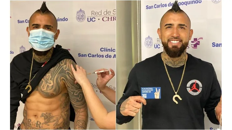 Arturo Vidal ya se vacunó contra el coronavirus.