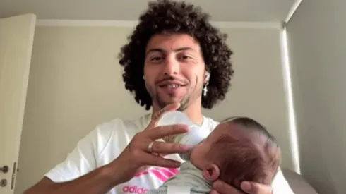 Maxi Falcón dando papa en vivo a Domingo.