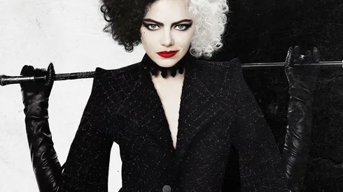 Emma Stone convertida en Cruella de Vil, para la nueva película de Disney+.