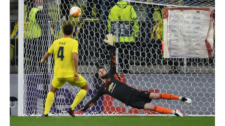 David de Gea la pasa mal con los lanzamientos de penal.