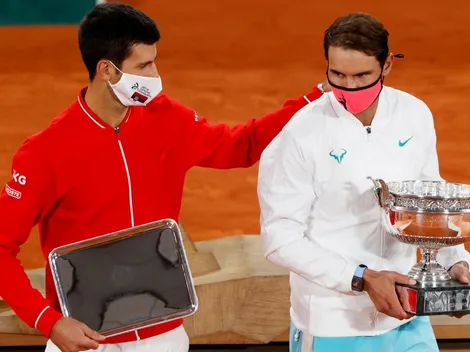 Djokovic, Nadal y Federer en la misma zona en Roland Garros