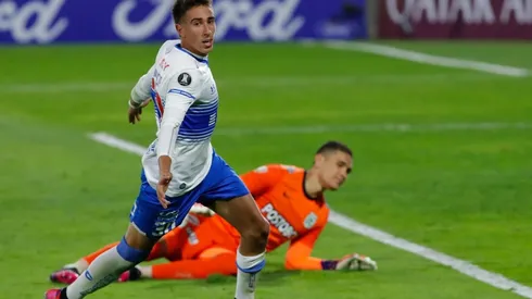 Diego Valencia y su gol en la clasificación de la UC en la Copa Libertadores.