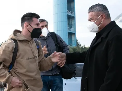 Messi aterriza en Argentina para enfrentar a Chile