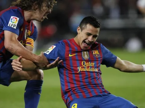 Puyol y Alexis comparten en Barcelona: “Un placer verte, amigo”