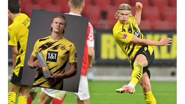 Haaland fue elegido el mejor jugador de la Bundesliga 2020-21.