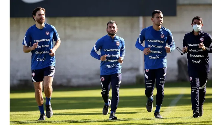 Ben Brereton en su primera práctica con la Roja