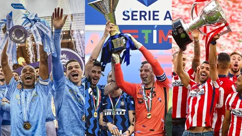 Manchester City, Inter y Atlético fueron campeones de sus ligas