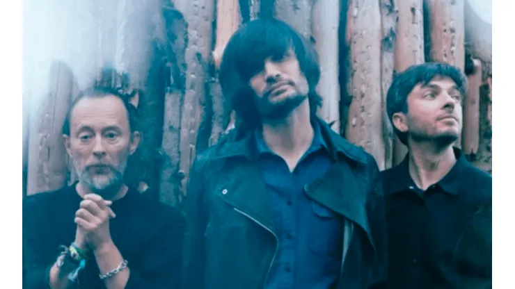 The Smile en pleno: Thom Yorke, Jonny Greenwood, Tom Skinner.