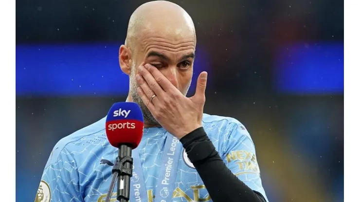 Josep Guardiola rompe en llanto por la partida del Kun Agüero