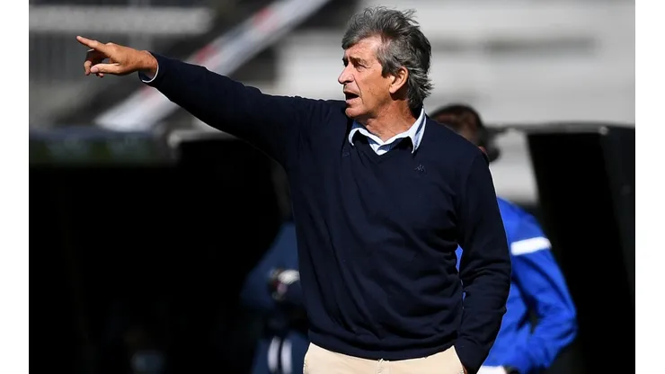 Pellegrini en el partido de Betis con Celta