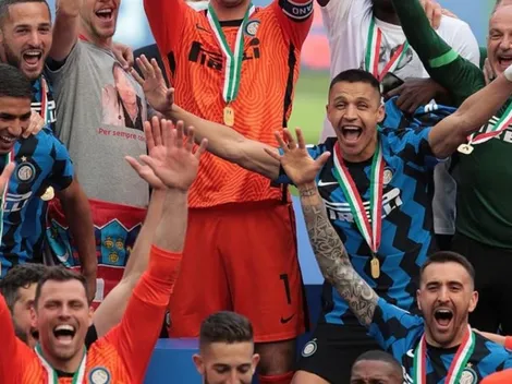 Video: ¡Pura emoción! Alexis dedica título del Inter a los chilenos