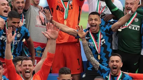 Alexis es pura alegría con el Inter de Milán