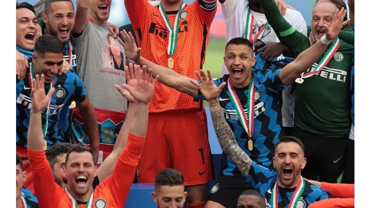 Alexis es pura alegría con el Inter de Milán