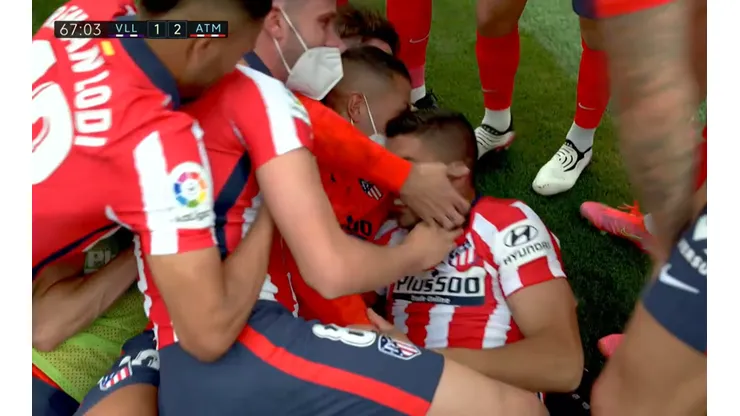 Gol de Luis Suárez para dejar al Atlético Madrid casi campeón.