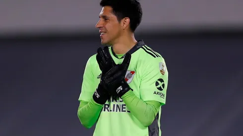 Enzo Pérez como arquero