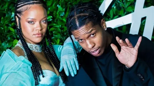 Rihanna y A$AP Rocky juntos en un evento público.