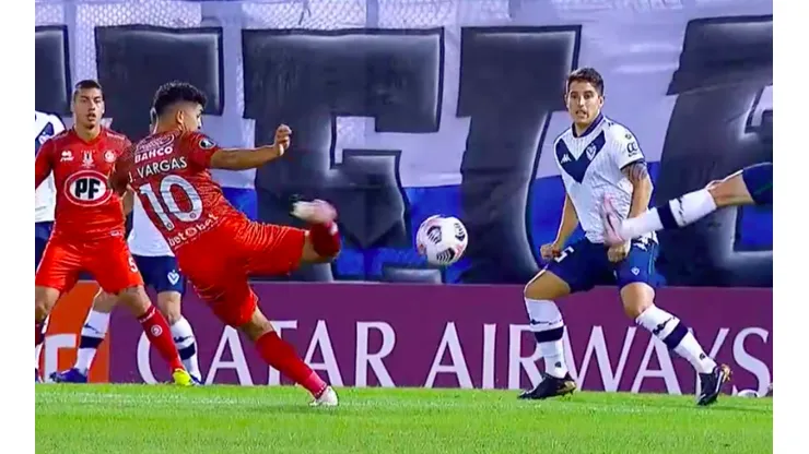 Vargas anotó un golazo para Unión La Calera