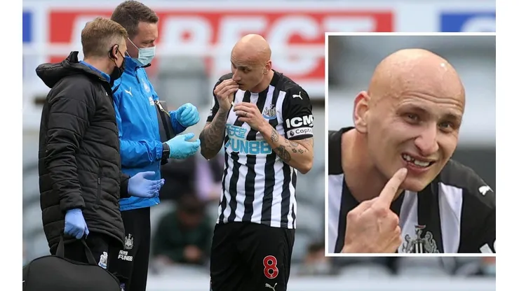 Shelvey perdió un diente en partido ante el Sheffield United